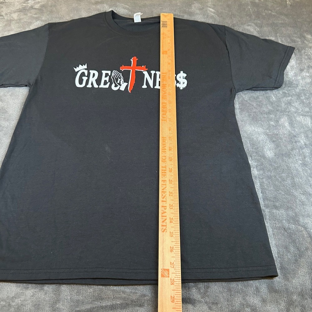 Jerzees Dri Power T Shirt Mens Medium Black Greatness Graphic Tee - Picture 9 of 10